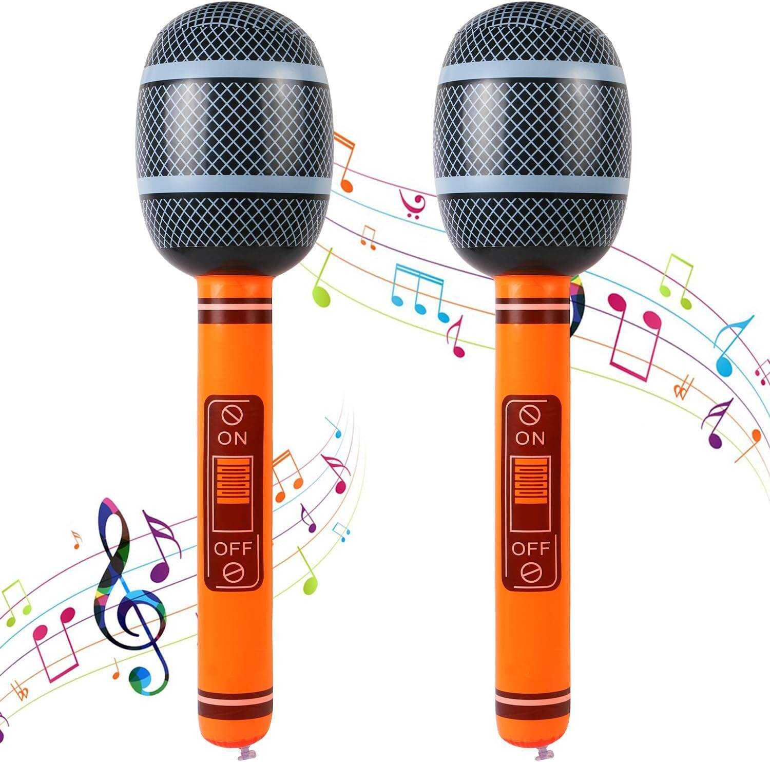 Custom Design PVC Inflatable Musical Microphone Toys for Kids