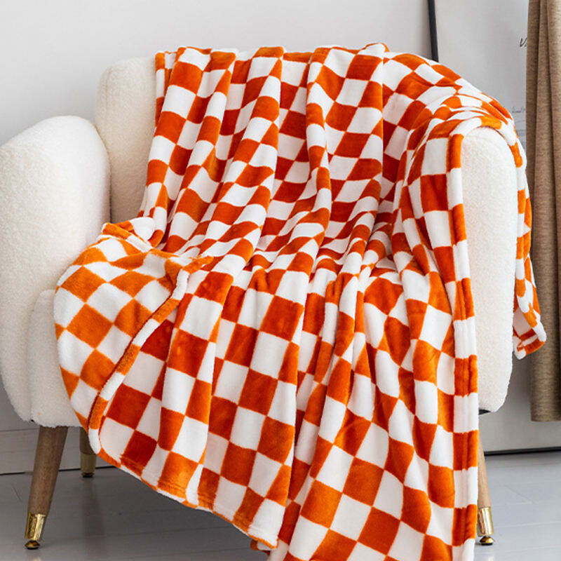 Wholesale Custom Logo Bed Use Super Soft Flannel Fabric Fleece Throw Blanket