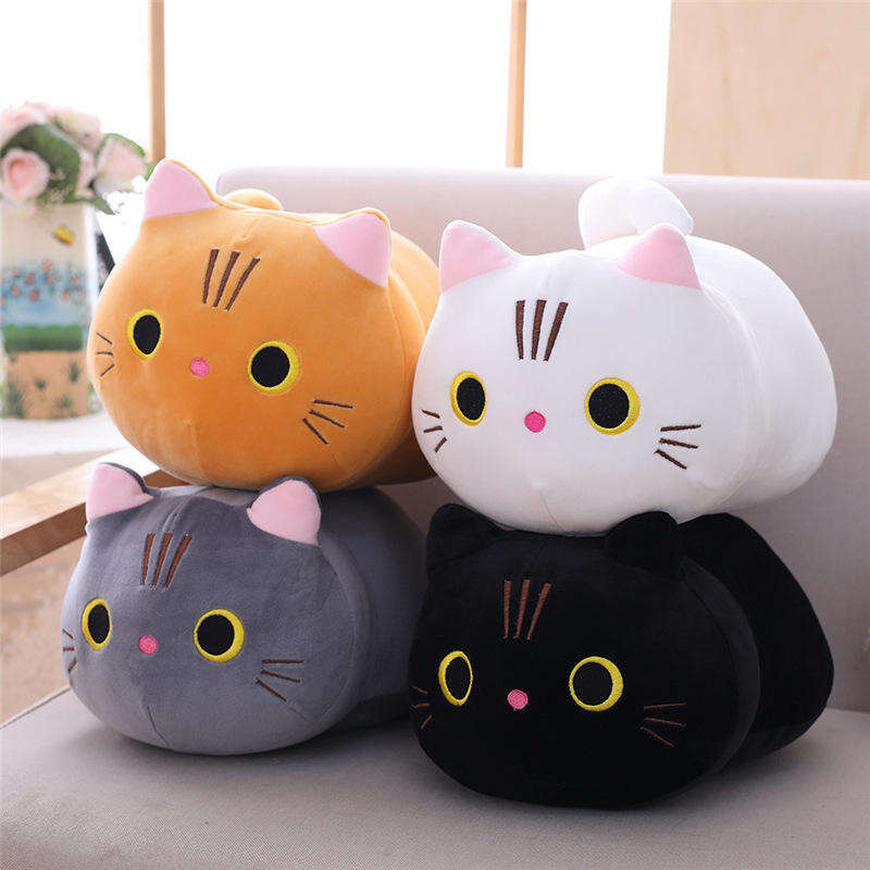 Hot Custom Plush Toy Cushion Office Soft Animal Cute Cat Plush Pillow Manufacturer