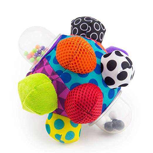 Customized Easy to Grasp Bumps Developmental Plush Bumpy Ball For Baby