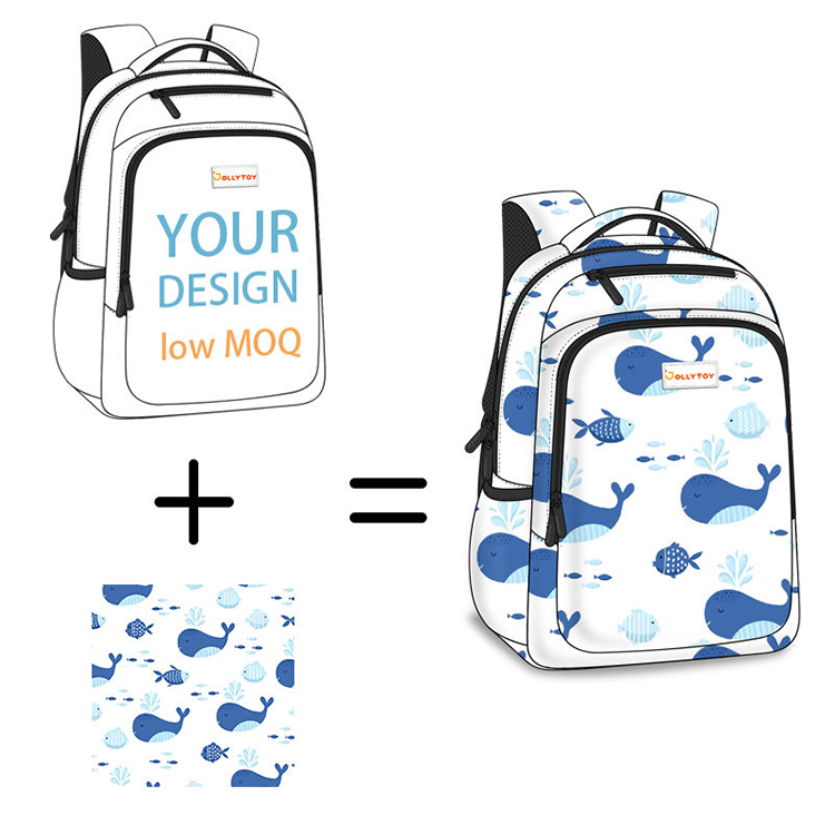 Hot Oem Custom Print Waterproof Boy And Girl Cute Kid Backpack School Bag For Teen