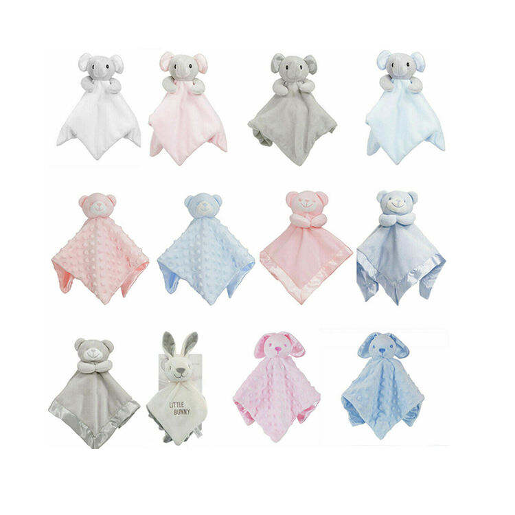 Cute Soft Newborn Baby Comforting Towel Comforter Doudou Blanket Infant Rabbit Elephant Baby Security Toy Blanket