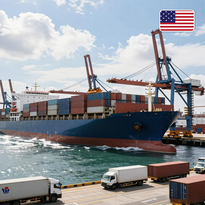 Sea Freight+Trucks To USA Sea Freight+Trucks To USA
