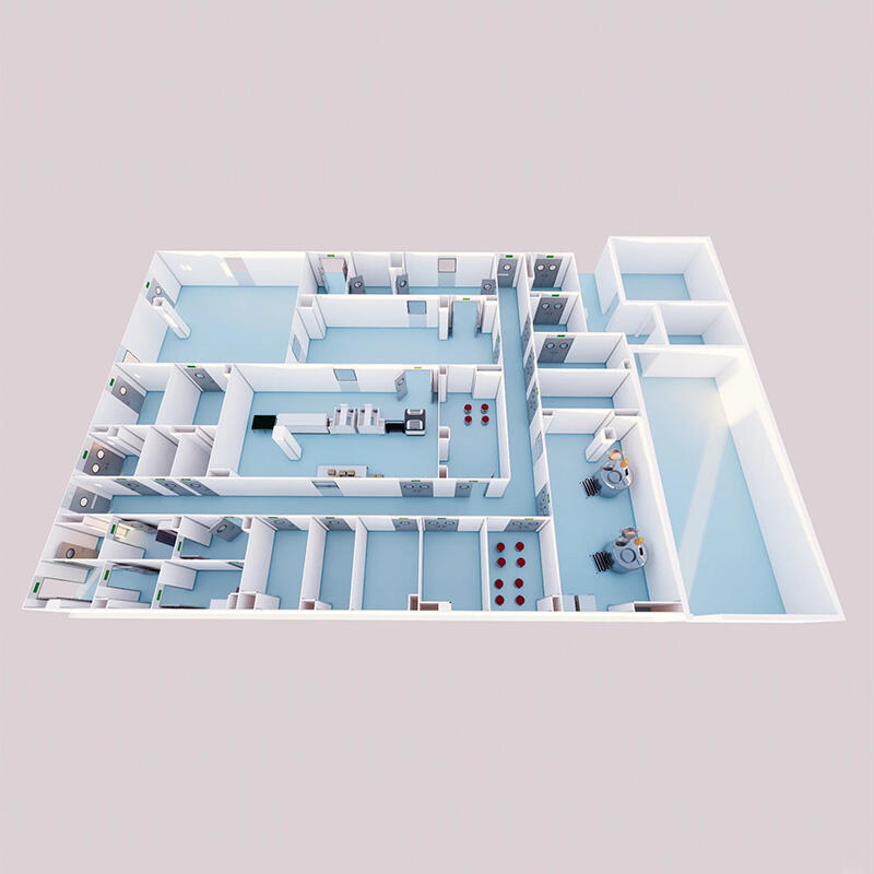 Huaao Personalización Sala Limpia Modular de Alta Resistencia para Plantas Alimentarias/Farmacéuticas Sala Limpia con Avanzado Sistema de Purificación HEPA Total Solución Sala Limpia Modular Sala Limpia