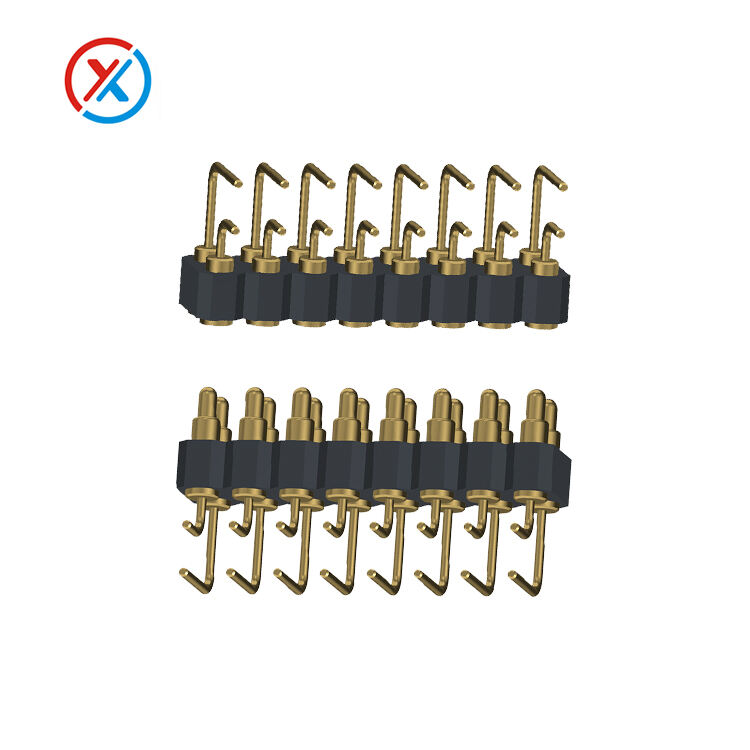 16 pin pogo connector pins bent,smt pogo connector double row