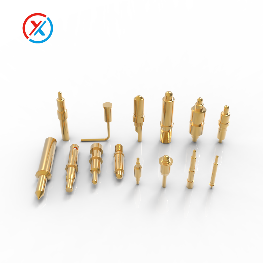 Vollständig anpassbare Pogo Pins 5A-30A | Goldverplattetes Messing SMT/Threaded/Solder Terminals | ROHS-zertifiziert (3D-Modell-Unterstützung)