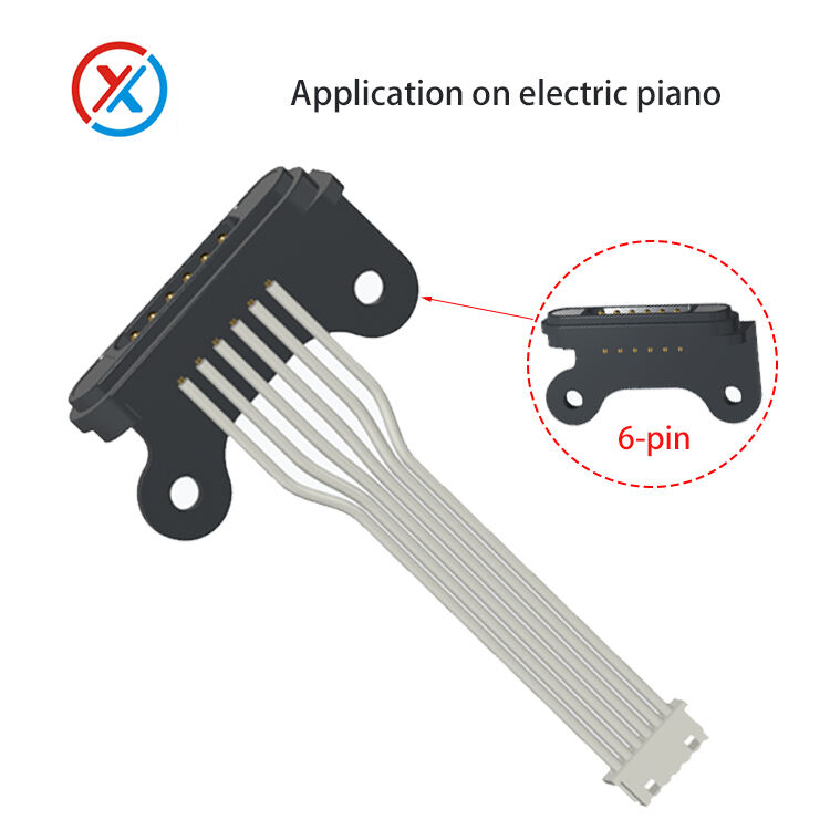 Fil de terminal de connecteur magnétique d'instrument musical électrique 12V  