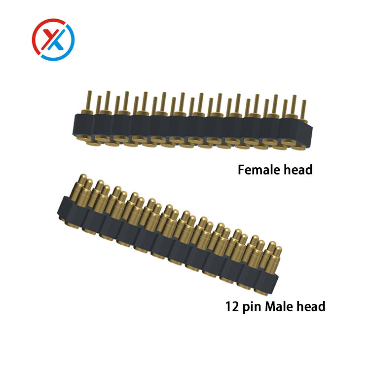 24 pin pogo connector pins double row ,SMT connector pogo pin male and female head