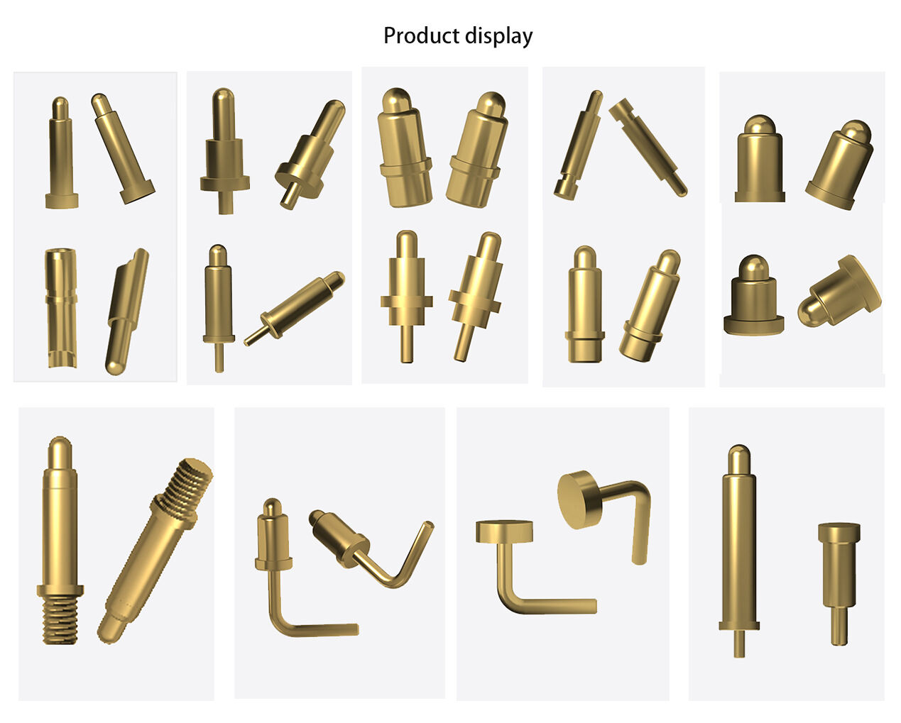 The appearance and structure of pogo pins