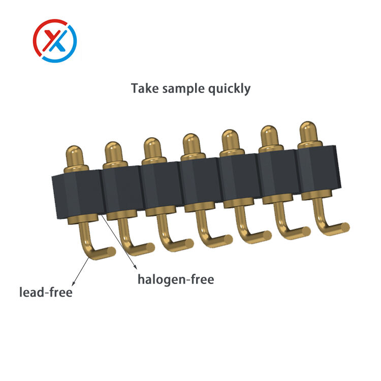 Pogo Pin Connector Manufacturer 7 PIN Halogen-free And Lead-free