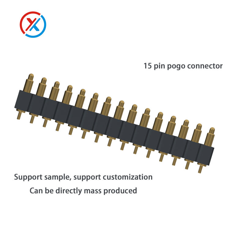 fournisseur de tampons de pogo, connecteur de sonde de contact de ressort de 15 broches