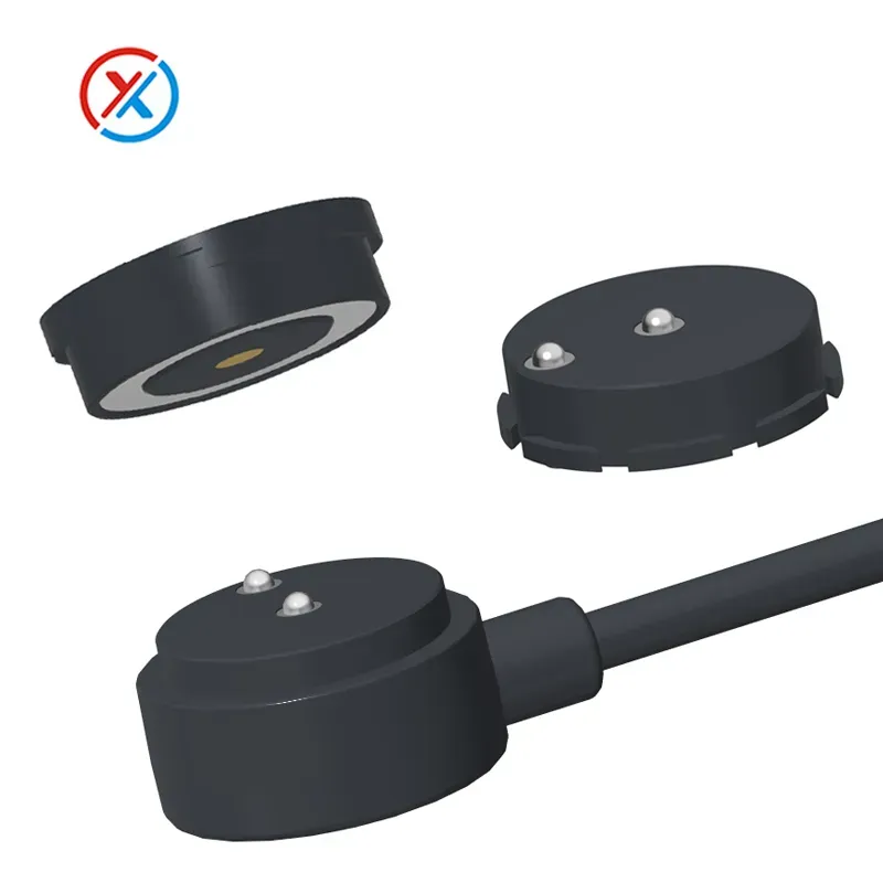 How are magnetic cables customized for different charging solutions?