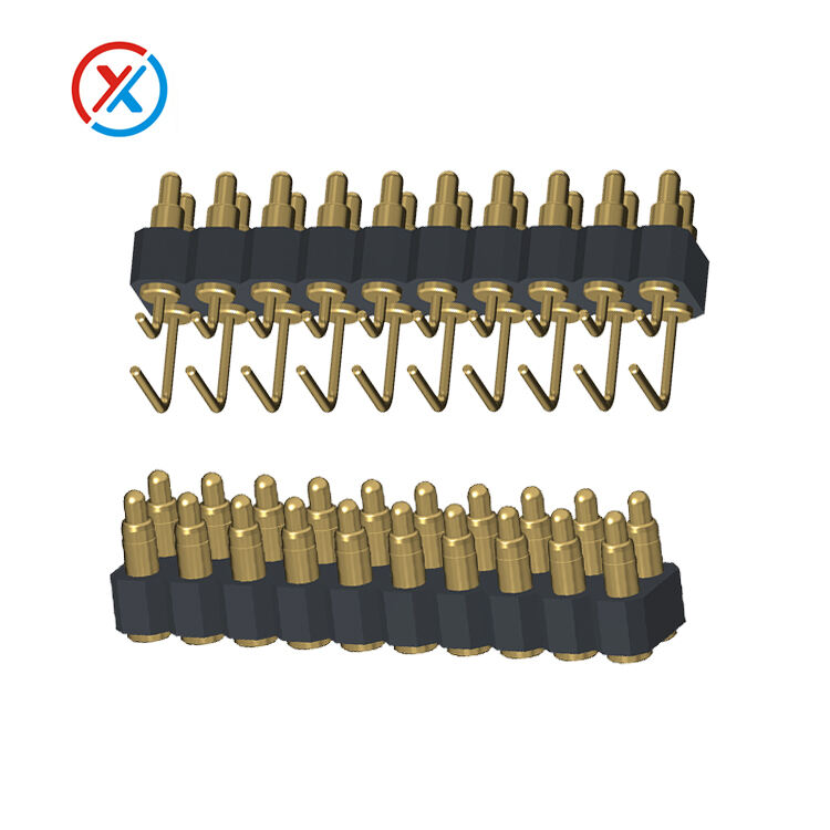 20 pines de conector de pin de pogo doblado, SMT conector de pin de pogo