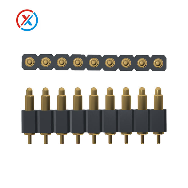 spring pogo pin connector factory,9 pin pogo pines connector-9P DIP