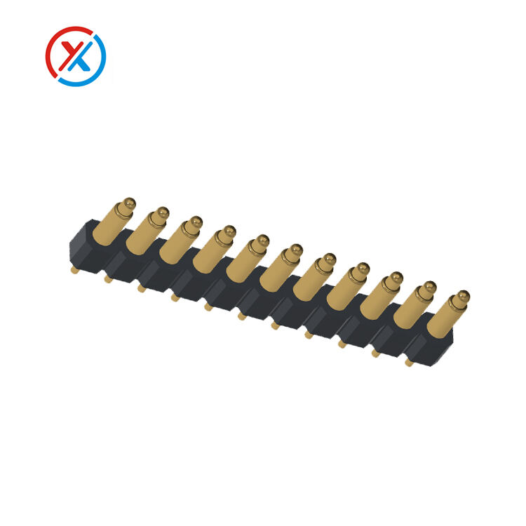 connector pogo pin supplier,spring loaded pins connector-DIP 11P