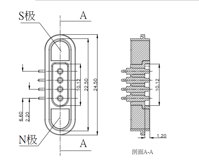 dc Magnetic Pogo Pin Connector | 12 volts 3 amps details