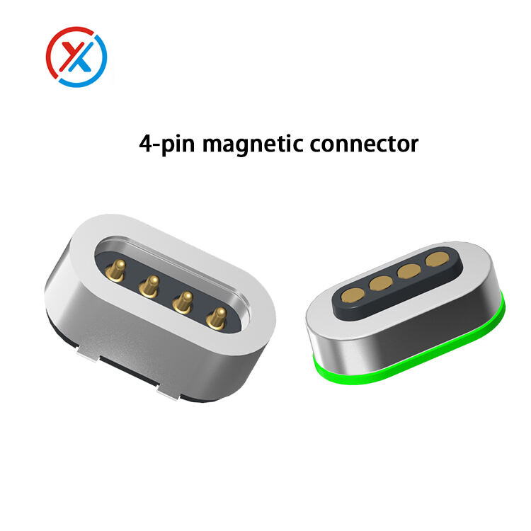 Custom 2-6pin connector Gold plated waterproof pogo pin Male female ...