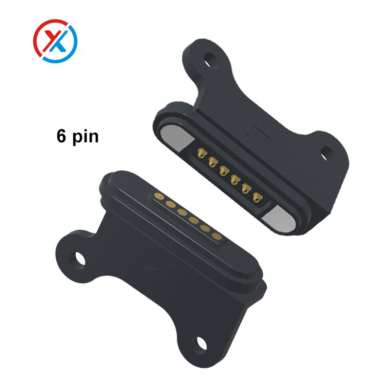 6-Pin 2.2mm Pitch Magnetic Electrical Contacts Pogo-1460