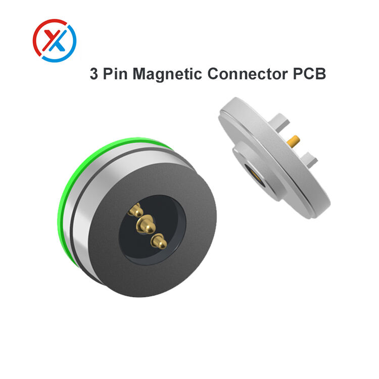 Magnetic Pogo Connector Supplier,12V3A 3 PIN PCB Spring Loaded Electrical Contacts-SM1419