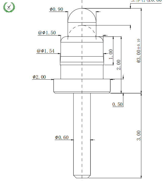 Electronic Pins 12V 0.5A Current | Pogo pad Supplier details