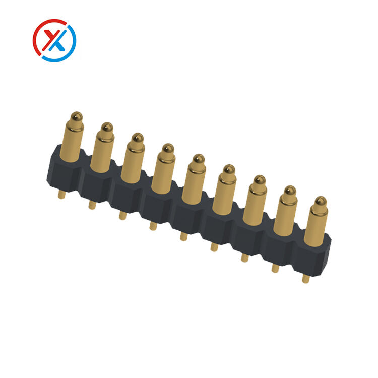 pogo connector pins factory,9 pin pines pogo connector-9PDIP