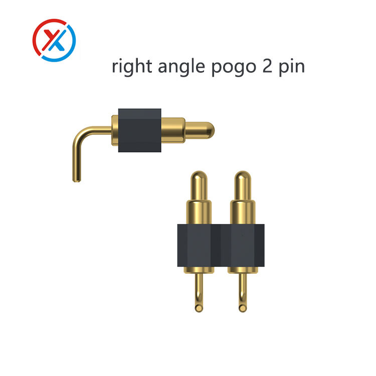 2 Position POGO Pin Connector Supplier,12V 2A3A Right Angle Pogo Pin