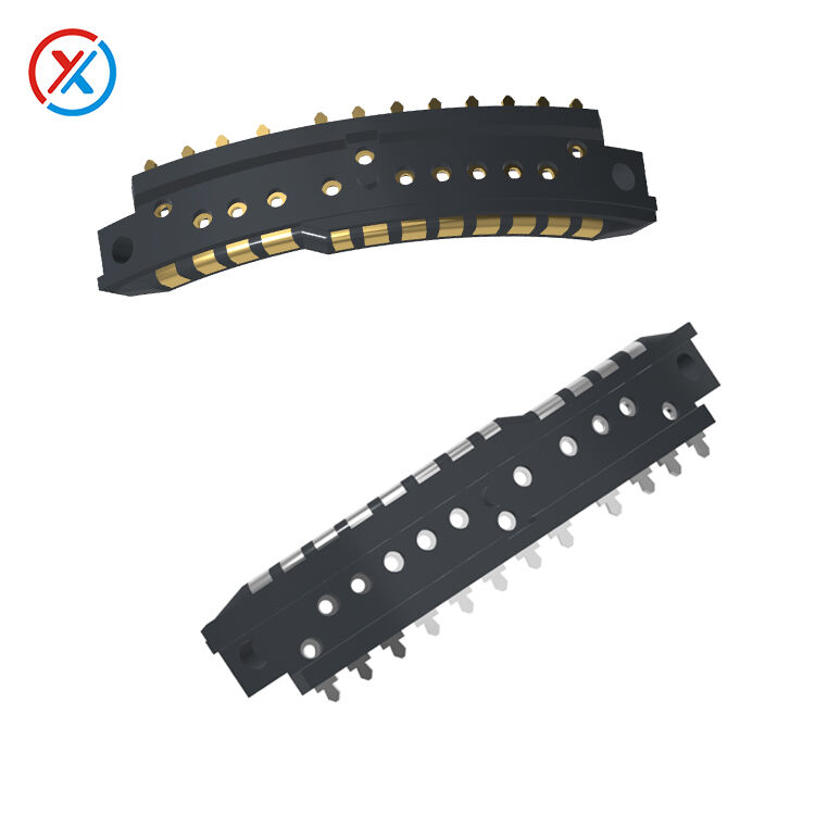 12 Position Contact Pad Connectors Supplier,POGO Pin Connector 12v 10amps-1118