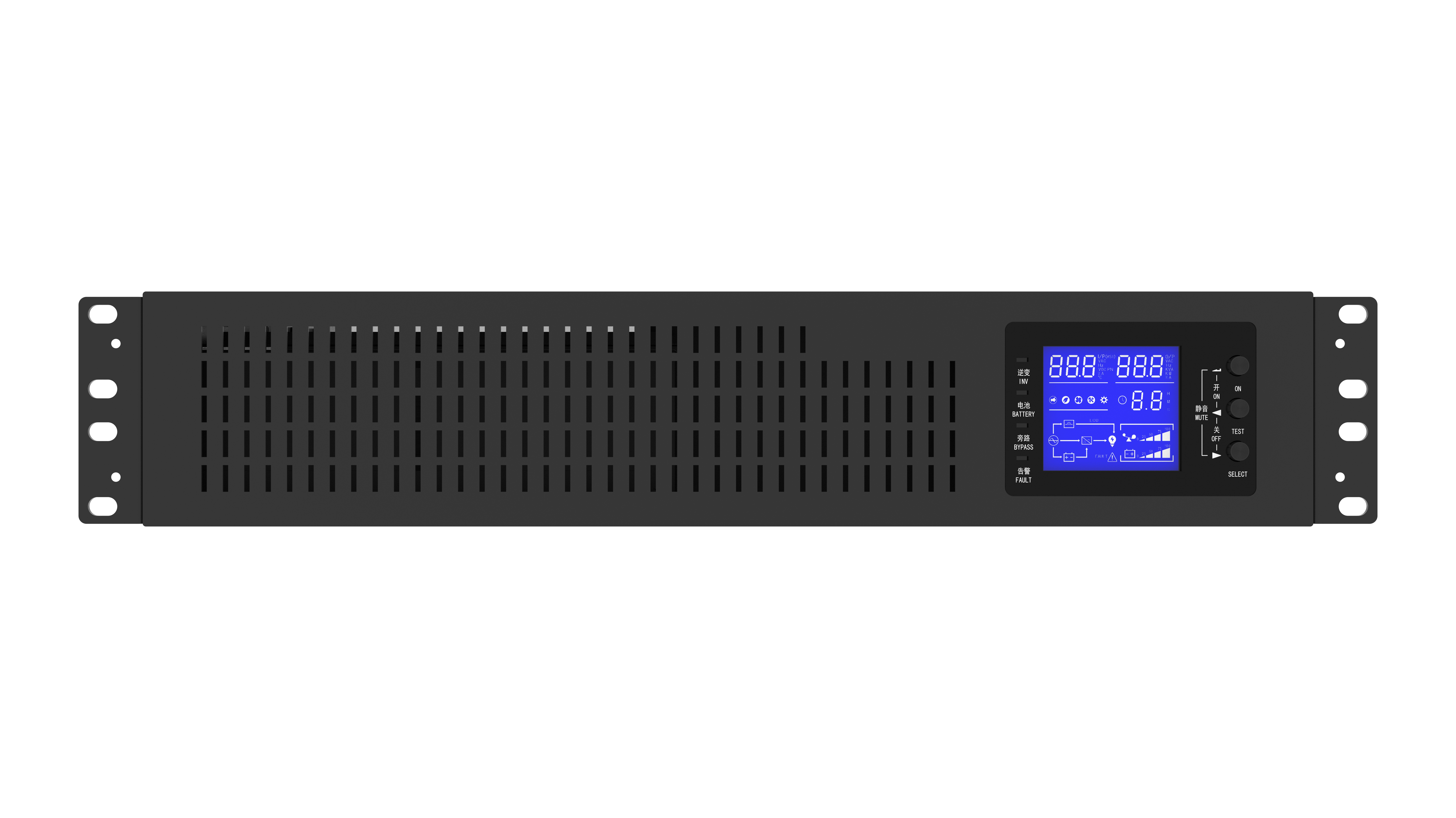 Lithium battery rack mounted UPS