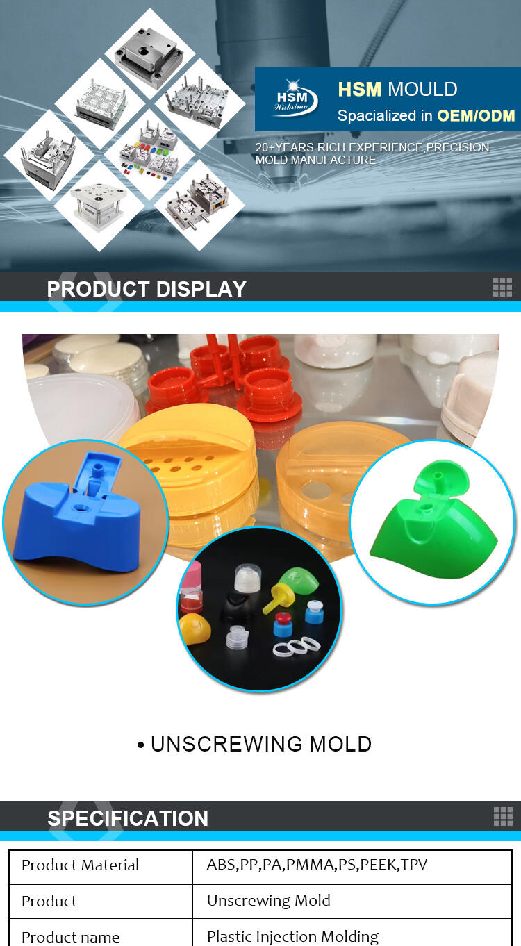 Customized good quality hot runner flip top cap mould with unscrewing CAP MOLD PET CAP MOULDS manufacture