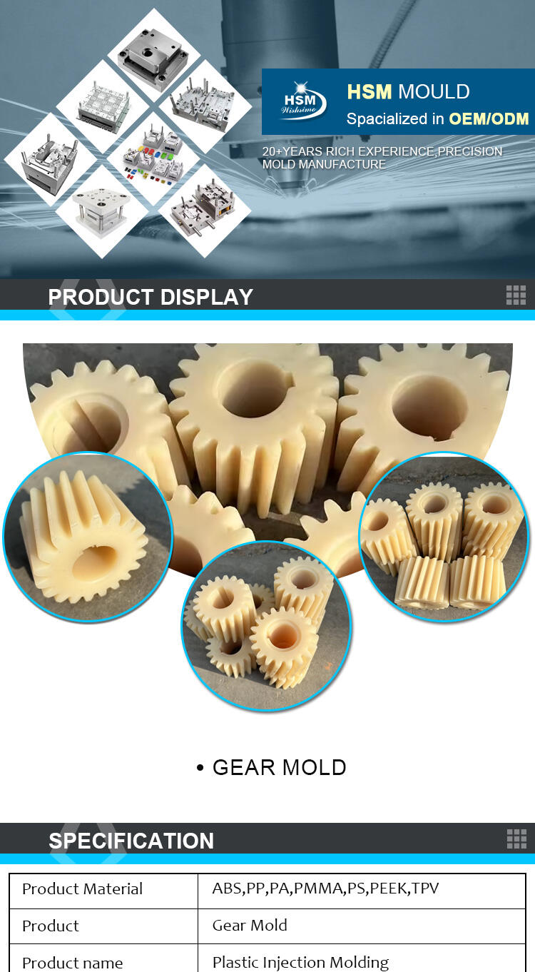 Custom Nylon Plastic Gear Plastic Parts Processing Injection Molding Parts Processing factory