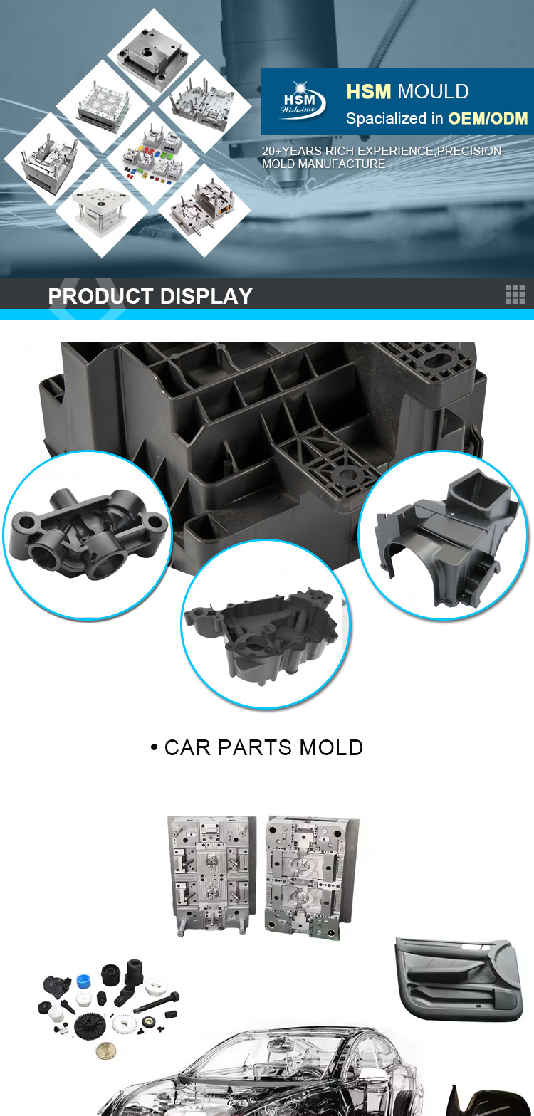 Custom Injection Mould for Automotive Engine Plastic Cover Automotive Plastic Injection Molding manufacture