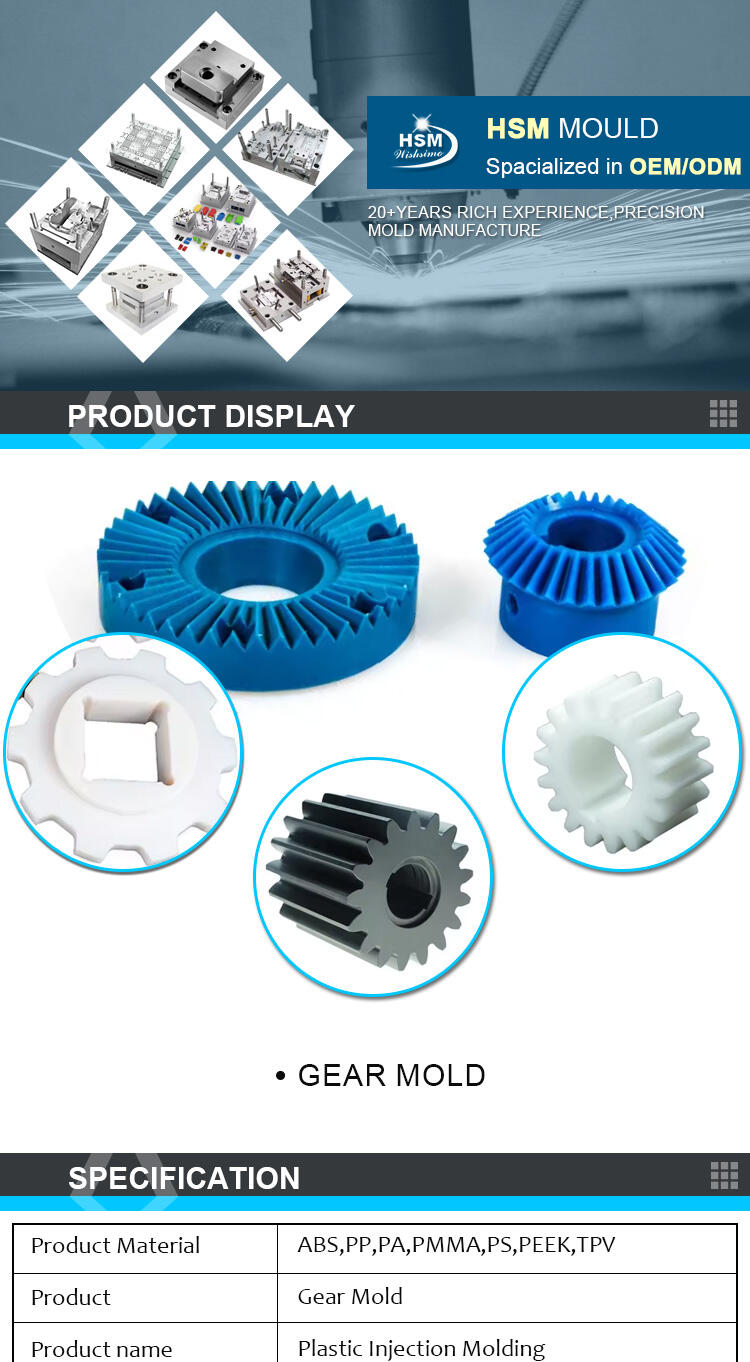 Plastic Gear Injection Mold Manufacturer Injection Mould and Molding OEM/ODM Custom POM pa66 injection molding details