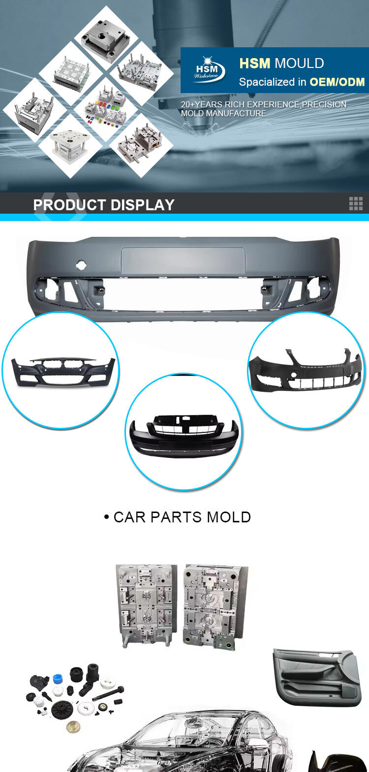 Automotive Injection Mold Plastic Automotive Front Rear Bumper Plastic Injection Molding Service manufacture