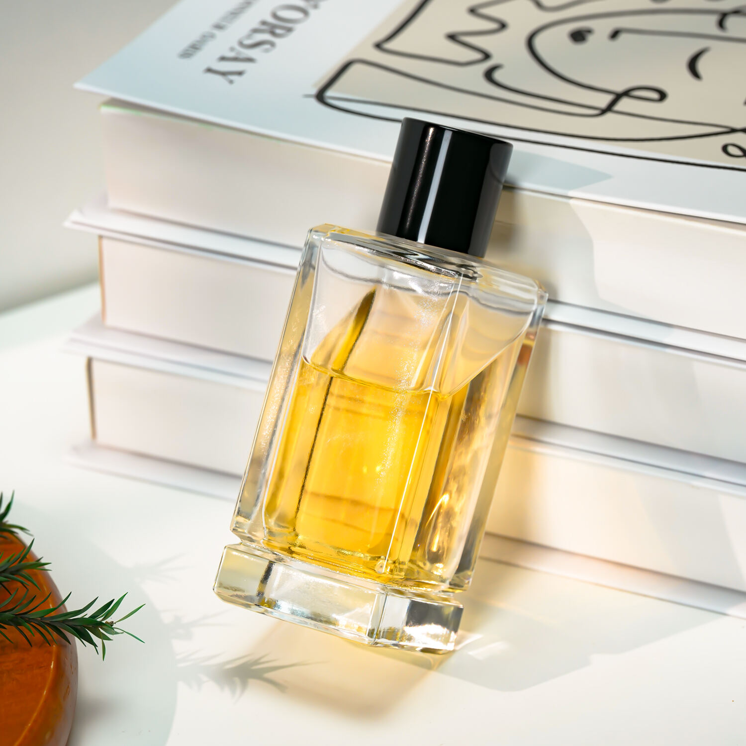 زجاجة عطر شفافة بسعة 50 مل و100 مل