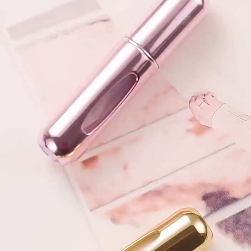 5ml Bottom Direct Fill Portable Recirculating Fill Aluminium Oxide Travel Perfume Bottle Ultra Fine Atomising Spray Perf