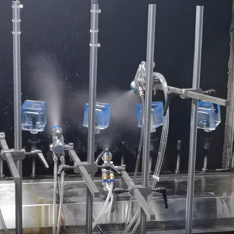 Custom Color Perfume Bottles: Glass Spraying Production Line