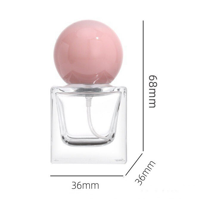 18ml Kare Cam Parfüm Şişesi