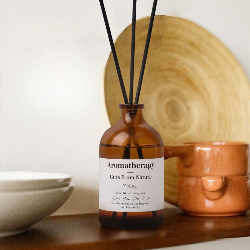 0ml 100ml Amber Aromatherapy Bottle with Cap