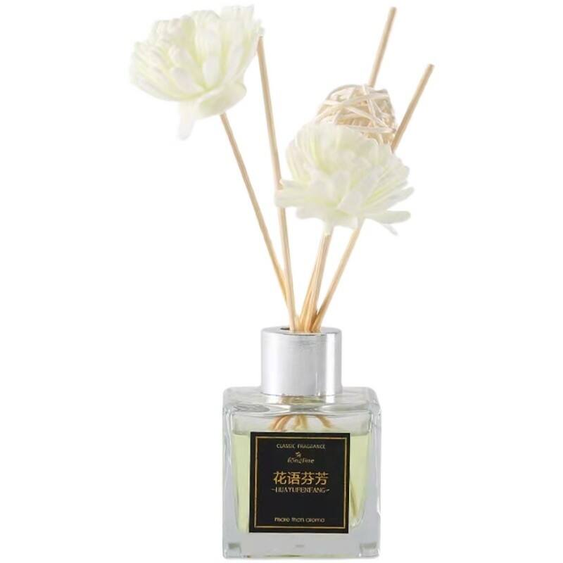 Square reed diffuser bottle with lid