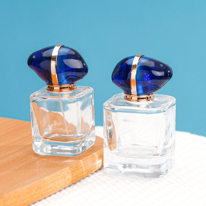 50ml 100ml Şeffaf Kare Parfum Sprey Şişesi