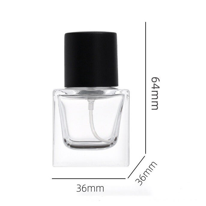 18ml Kare Cam Parfüm Şişesi