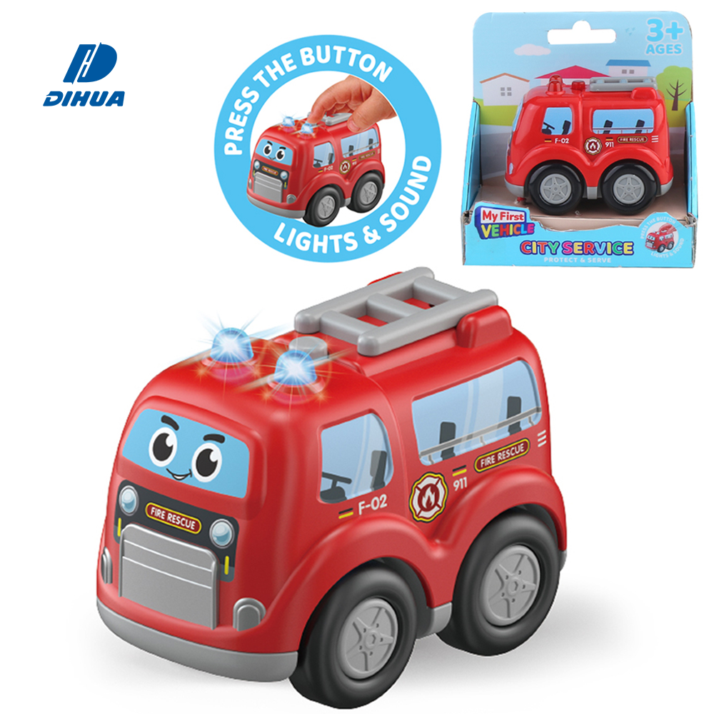 Mi Primer Equipo de Rescate – Coche de Rescate Mini con Rueda Libre, Luz y Sonido para Niños Pequeños