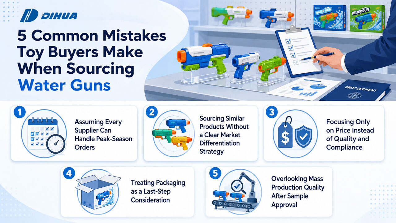 5 mistakes toy buyer make when sourcing water guns