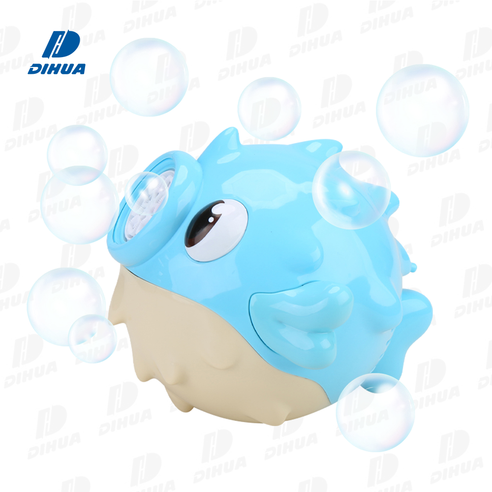 Jolly Bubble - Machine à bulles automatique en forme de poisson-globe, jouet coloré et sûr, créeur de bulles pour enfants, idéal pour les jardins, anniversaires, fêtes en plein air et jeux amusants