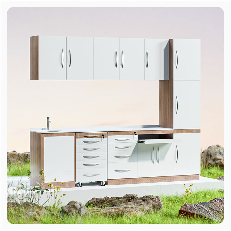 Professionelle OEM-ODM-Kundenspezifische Kombination Inspiration Zahnarztpraxis Möbel Schreibtisch Schrank Schrank