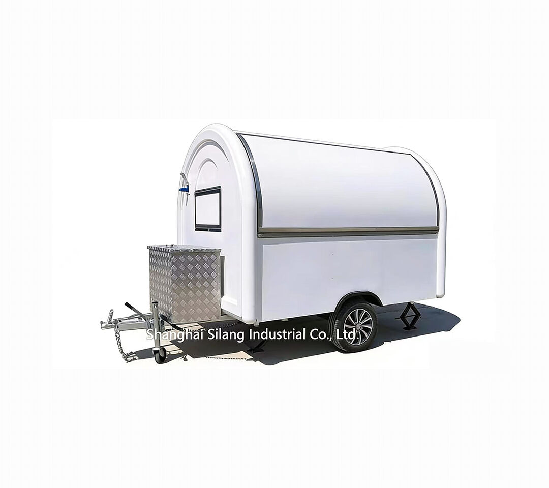 Chariot de crème glacée sur mesure Caravane à café Cuisine mobile Magasin de vente au détail Remorque de camion de restauration