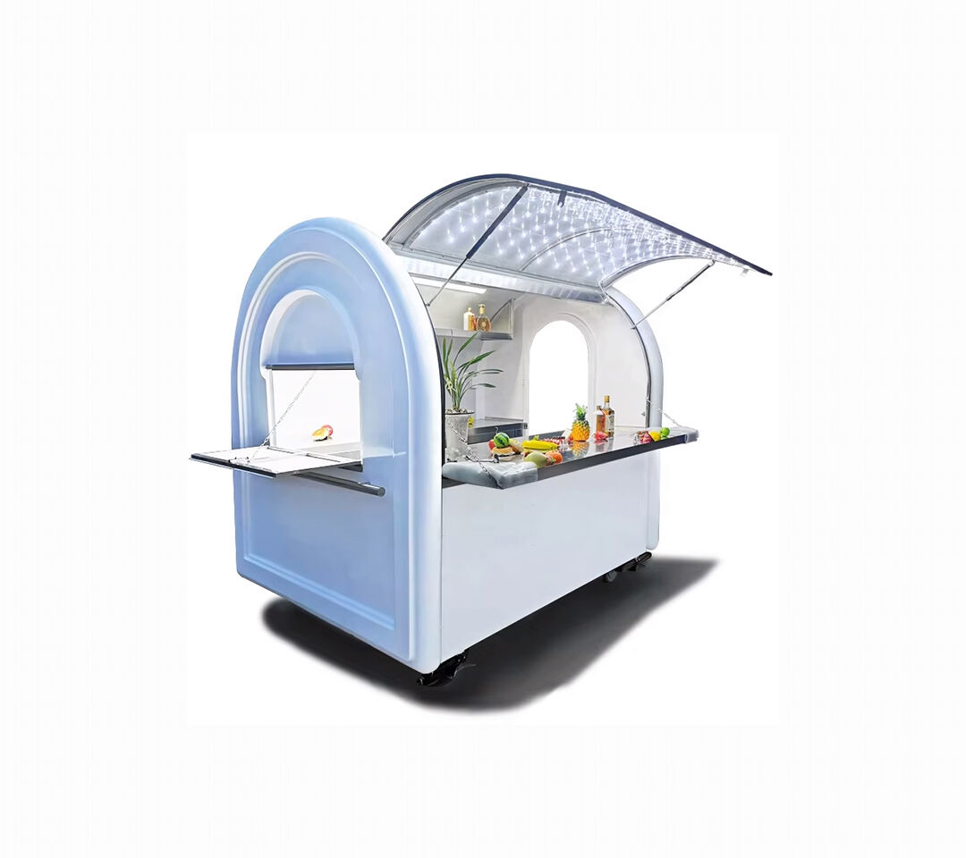 Mini coffee mobile shop truck / food trailer with LED light food trailer fast food truck with COC/CE shanghai silang FOOD CART