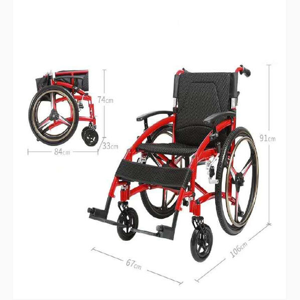Magnesium-aluminum alloy non-magnetic wheelchair