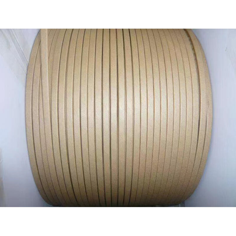 Flat wire with paper wrapped