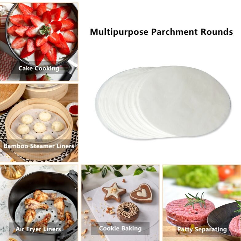 Custom Non-stick Baking Parchment Paper Rounds for Cake Pan Liners manufacture